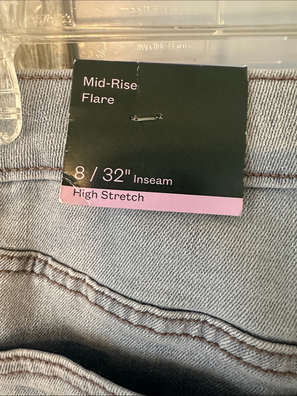 NWT Size 8 wild fable Light Wash Mid-Rise Flare Jeans - Picture 5 of 6
